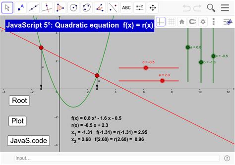 Image result for JavaScript in GeoGebra