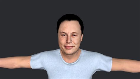 Elon Musk Hyper Realistic Full Body Fully Rigged 3D Character 3D ...
