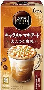 Nescafe Stick Gold Blend Adult Reward Caramel Macchiato Coffee 6 Sticks ...