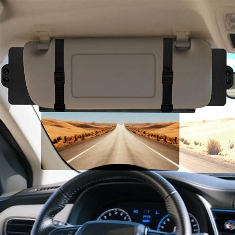 Sun Visor Extender for Car, Visor Extender Sun Blocker, Sun Visor Extender with Anti-Glare Lens ...