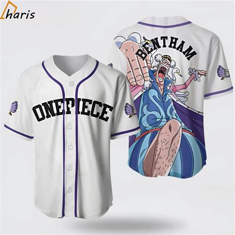 Bentham One Piece Custom Anime Baseball Jersey | One piece, Baseball ...