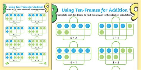 Using Ten Frames to Complete Addition Problems 的图像结果