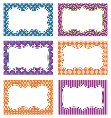 Printable Name Tags Template