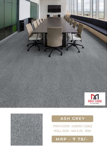 Premium Magic Ash Grey Carpet Tile Zeta | Magic Floors