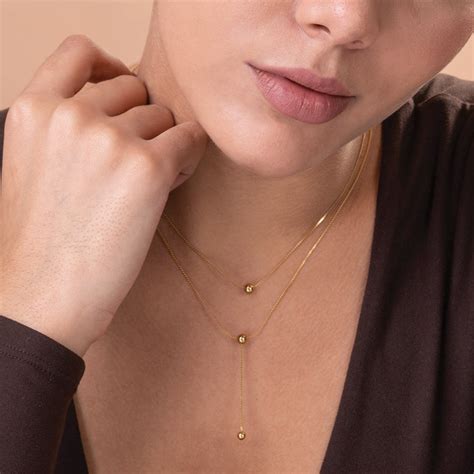 Buy Drop Bead Necklace | Gold Plating – PALMONAS