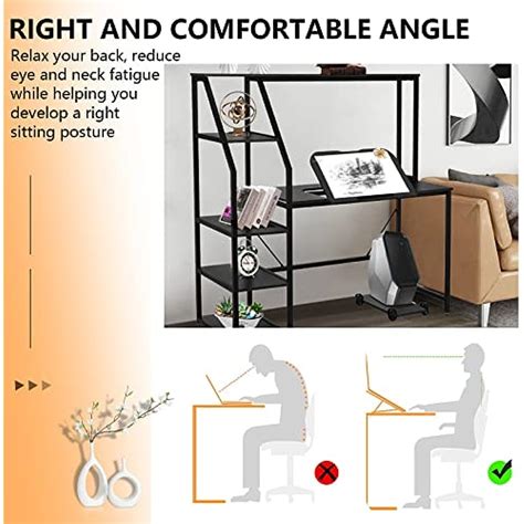 FWBNUIF Home Office Desk 57” Computer Desk with India | Ubuy