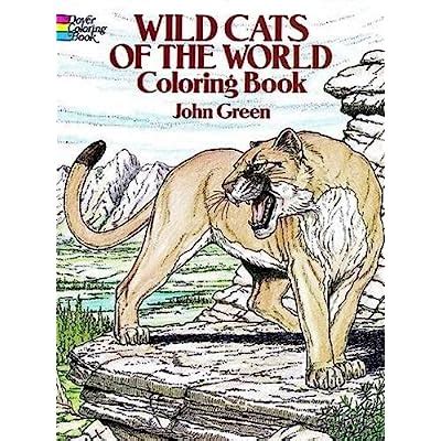 Wild Cats of the World Coloring Book Dover Nature | Ubuy India