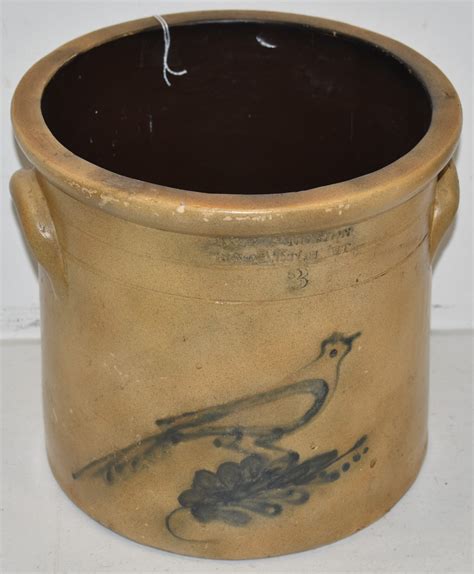 E & L P NORTON 3 GAL BIRD CROCK #7652 | Auctionninja.com