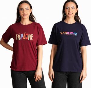 METRONAUT Printed Women Round Neck Multicolor T-Shirt - Buy METRONAUT ...