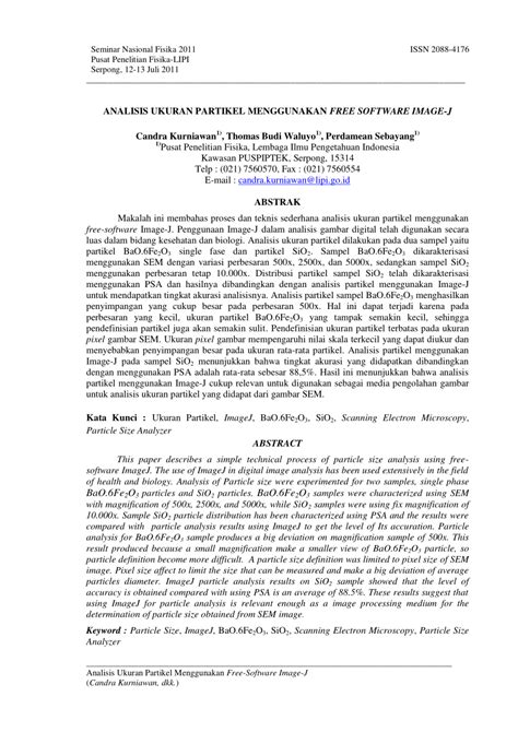 ImageJ Particle Size Distribution Tutorial 的图像结果