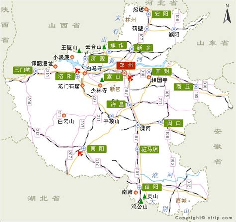 河南旅游电子地图,最新河南旅游景点地图下载【携程攻略】