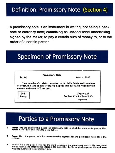 What Is a Promissory Note 的图像结果