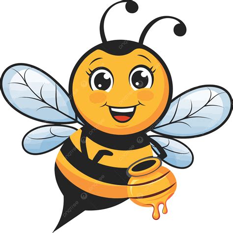Cute Cartoon Bumblebee, Bumblebee, Bee Ai, Bee PNG Transparent Image ...