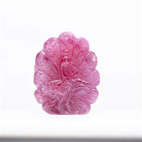 Buy Glass Filled Ruby Radha Krishna Carving 71.66 carat online at best ...