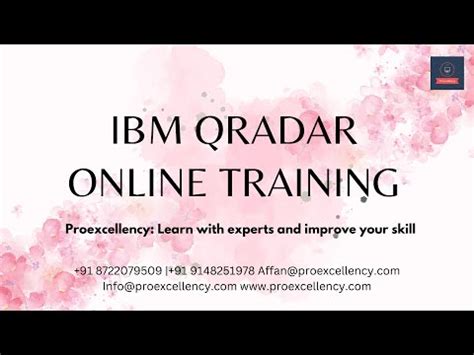 IBM QRadar Online Training & Training Course – Proexcellency