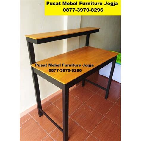 Jual Meja Kasir Setrika Tulis Belajar Model Rak Tingkat Tinggi Kayu ...