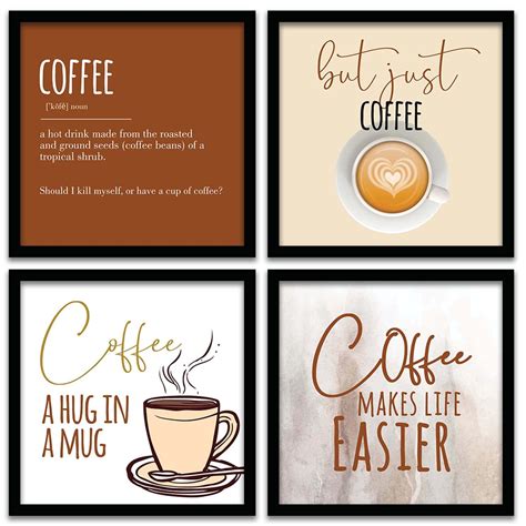 Avni Creations Coffee Inspired Wall Painting/Coffee Quotes Wall Frames ...