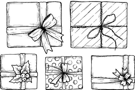 Christmas gift drawing Images - Free Download on Freepik