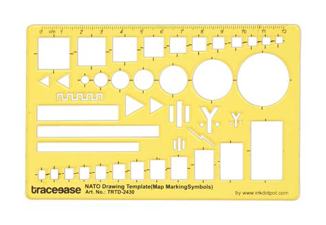 Buy Traceease Drafting NATO Drawing Template Drawing Stencil,Designing ...