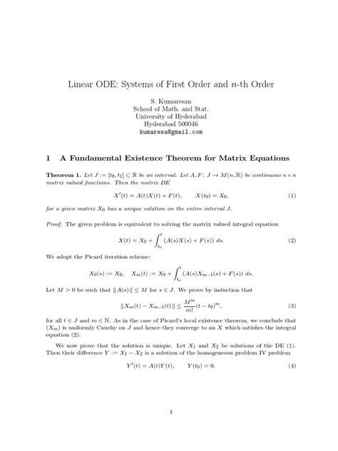 Linear ODE 的图像结果
