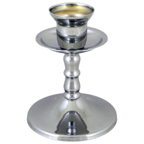 Svećnjak mesing - hrom (manji)