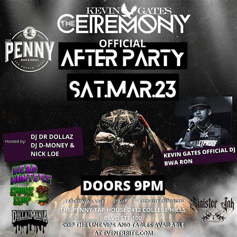 Kevin Gates The Ceremony Official After Party With DJ BWA RON at The ...