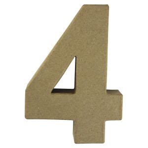 Pappmaché Zahl 1 FSC Recycled 100% – Rayher