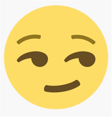 Transparent Smirk Emoji Png - Emoji Smirking Face, Png Download - kindpng