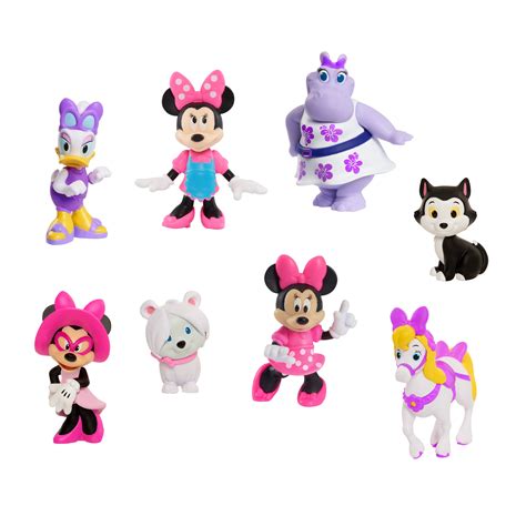 Buy Just Play Disney Junior Minnie Mouse 8-Piece Collectible Figure Set ...