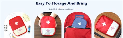 House of Quirk Nylon oxford First Aid Bag,Empty First Aid Pouch,Mini ...