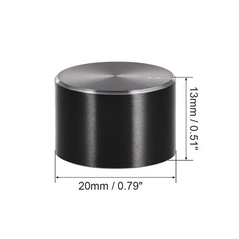 Unique Bargains 5 pcs Potentiometer Knob Knurled Shaft Black India | Ubuy