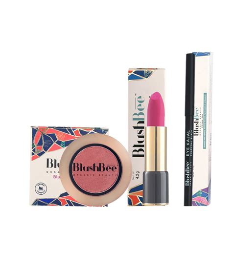 BlushBee Celebration Makeup Gift Set 3, Gift Hamper includes Organic ...
