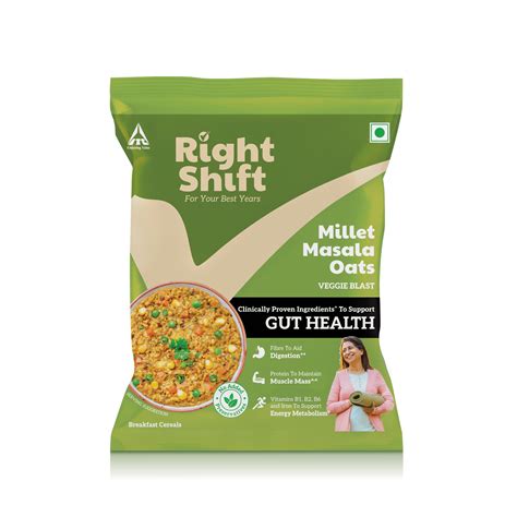 Buy Millet Masala Oats Veggie Blast (40g)| Right Shift