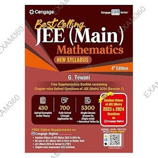 JEE Main Mathematics | By G. Tewani | 4th Edition | 2024 | Cengage ...