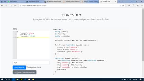 Image result for JSON GitHub Flutter