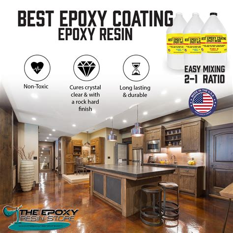 Best Epoxy Coating - Epoxy Resin 2 Part Industrial Flooring Epoxy - 3 ...