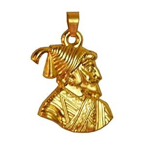 Buy Sullery Chhatrapati Shivaji Maharaj Rajmudra Locket with Chain Gold ...