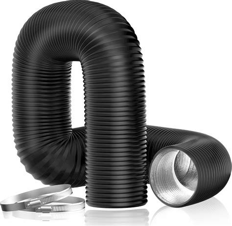 Buy Dryer Vent Hose, 4'' Insulated Flexible Duct 16FT with 2 Duct ...