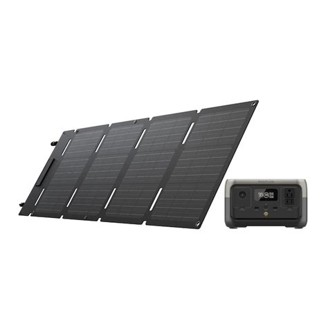 EcoFlow RIVER 2+45W Solar Panel 300-Watts Portable Power Station (1 ...