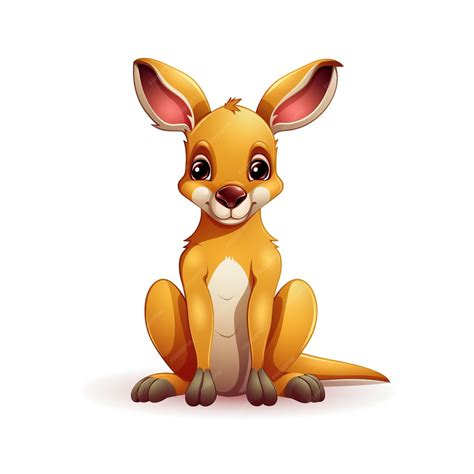 Premium AI Image | Clip art kangaroo