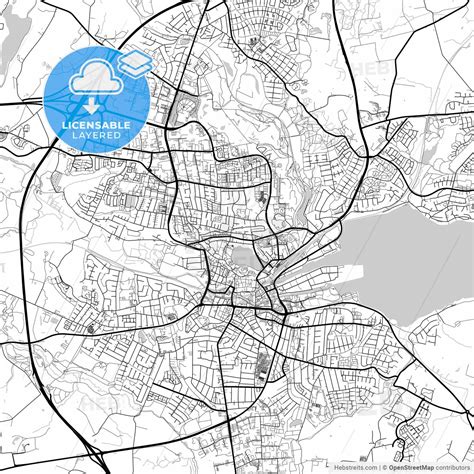 Layered Pdf Map Of Kolding Municipality, Denmark – HEBSTREITS