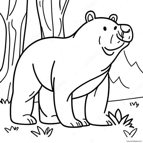 Brown Bear Coloring Page (57923-45820)