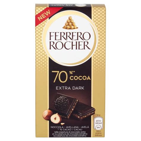 Tableta Ferrero Rocher 70% cacao EXTRA DARK | Dulcería 17