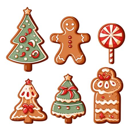Christmas Cartoons Clip Art, Christmas Cookie Clipart Vector ...
