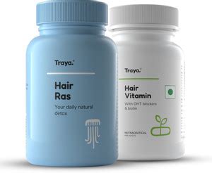 Traya Hair Growth Combo, Ras (120) + Vitamins (30 Tablets) Price in ...