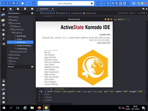 Komodo IDE Python 的图像结果