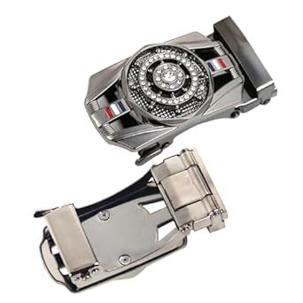Buy GUSTAVE® 40mm Ratchet Belt Buckle Only for Men Auto Lock Metal ...