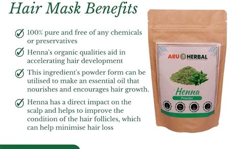 Buy Aru Herbal Natural Herbal Henna Powder for Hair Care, Natural Hair ...