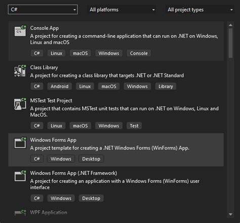 Image result for Create C Visual Studio Desktop App