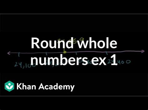 Rounding whole numbers 1 - Math, Class 8 Video Lecture
